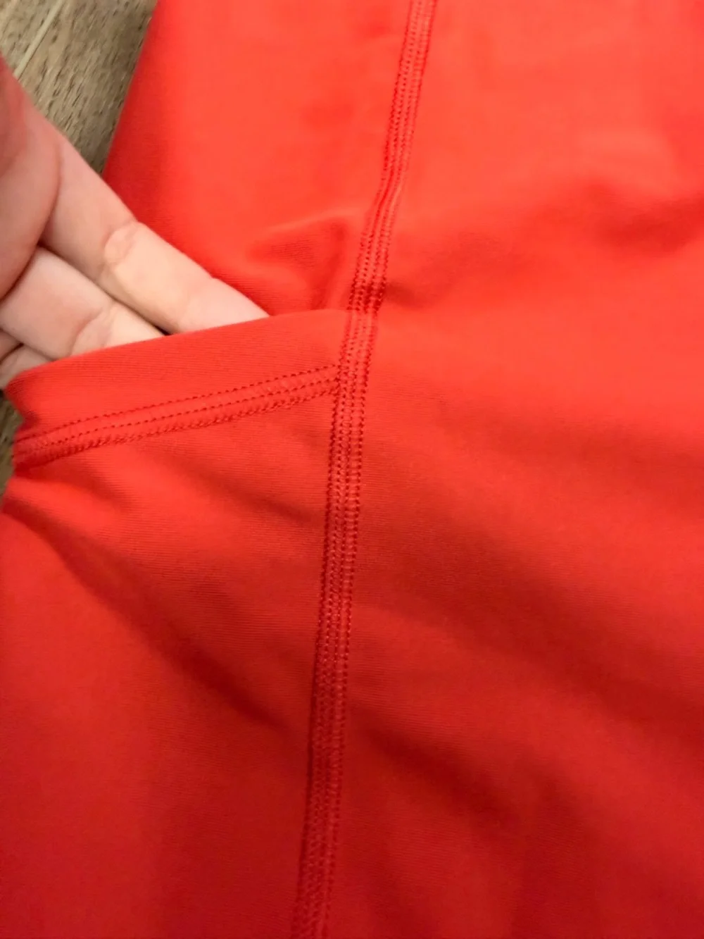 Old Navy PowerSoft Athletic Dress M Red Built In Shorts Tennis Pickleball Go Dry - Picture 11 of 14